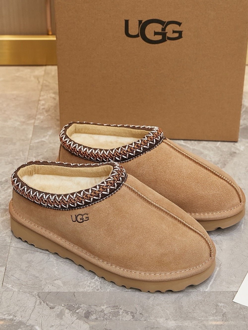 UGG Tasman II Chestnut Classic Slipper Suede Flats Women's shoes